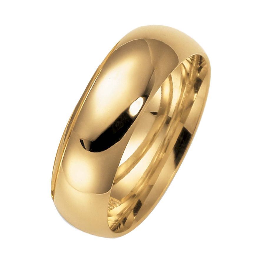 Förlovningsring i 18K guld 7mm, 60