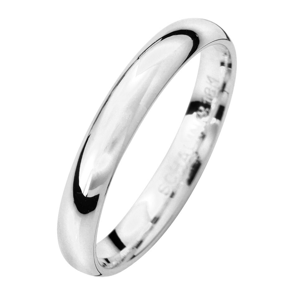 Förlovningsring Palladium 3mm, 44