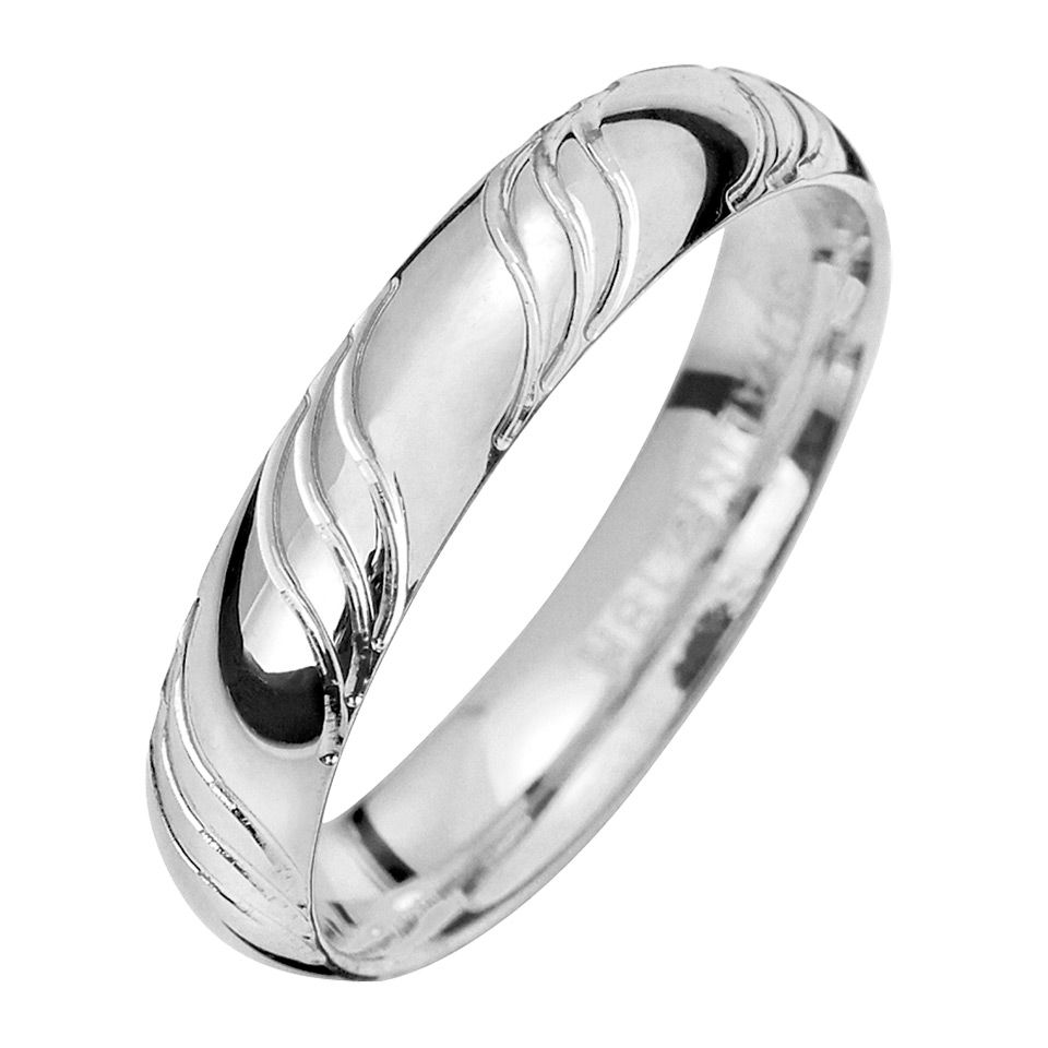 Förlovningsring Palladium 4mm, 44