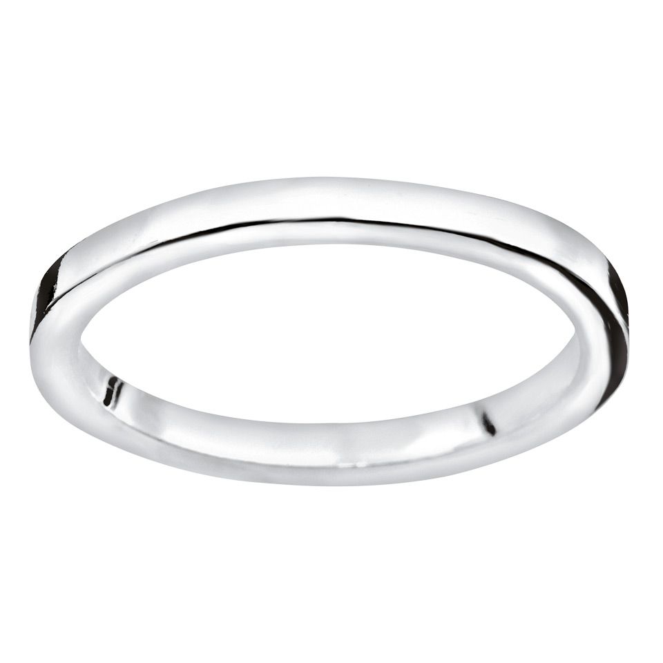 Ring i &auml;kta silver, 19.0