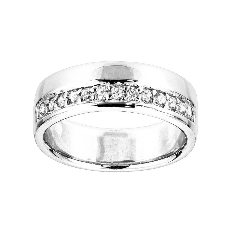 Ring i &auml;kta silver, 16.0