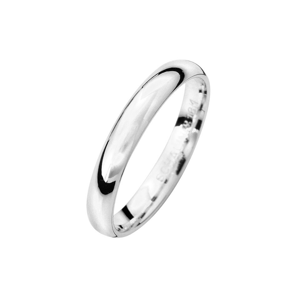Förlovningsring i äkta silver 3mm från Guldfynd