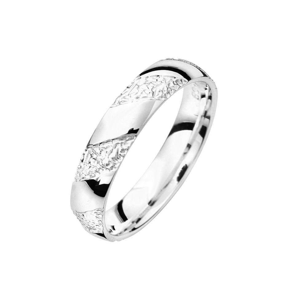 Förlovningsring i äkta silver 4mm, 44