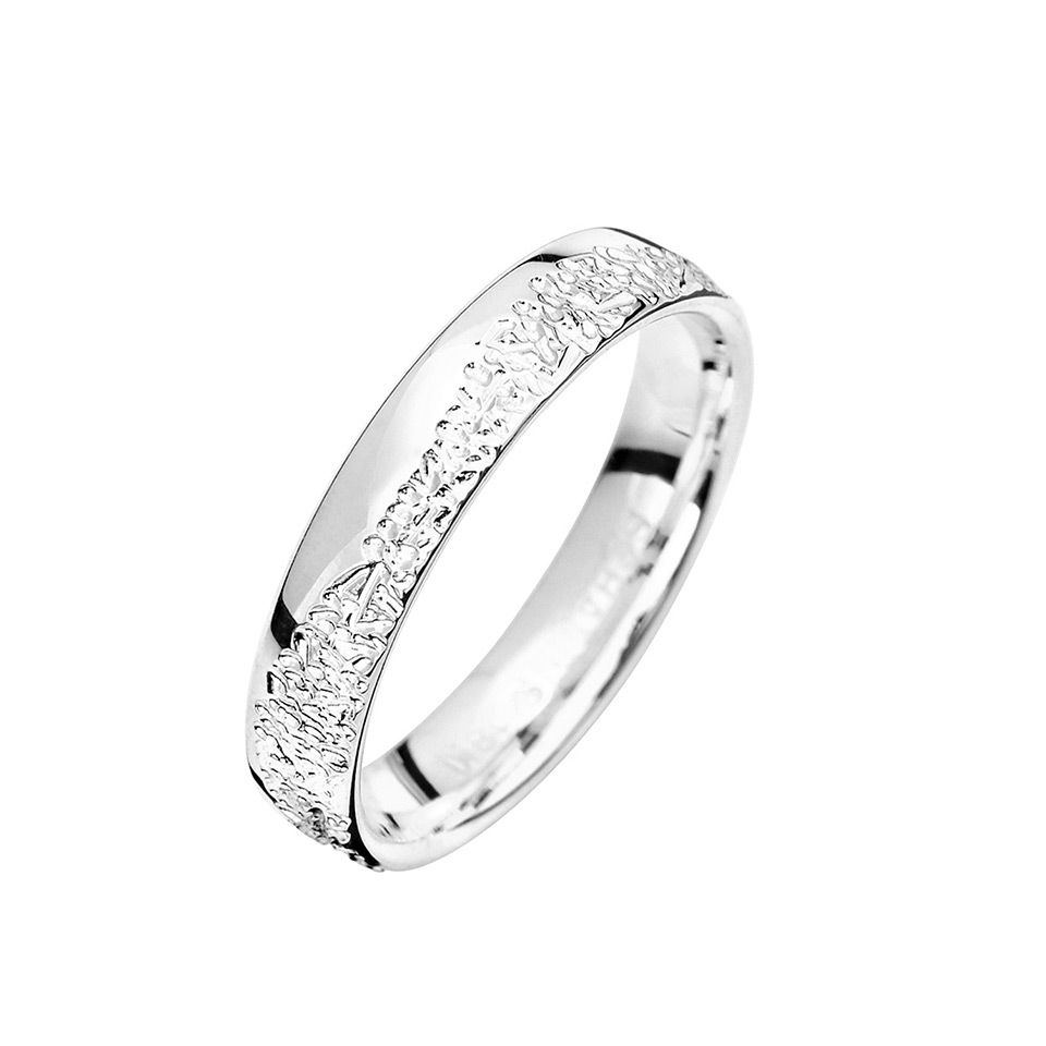 Förlovningsring i äkta silver 4mm, 44