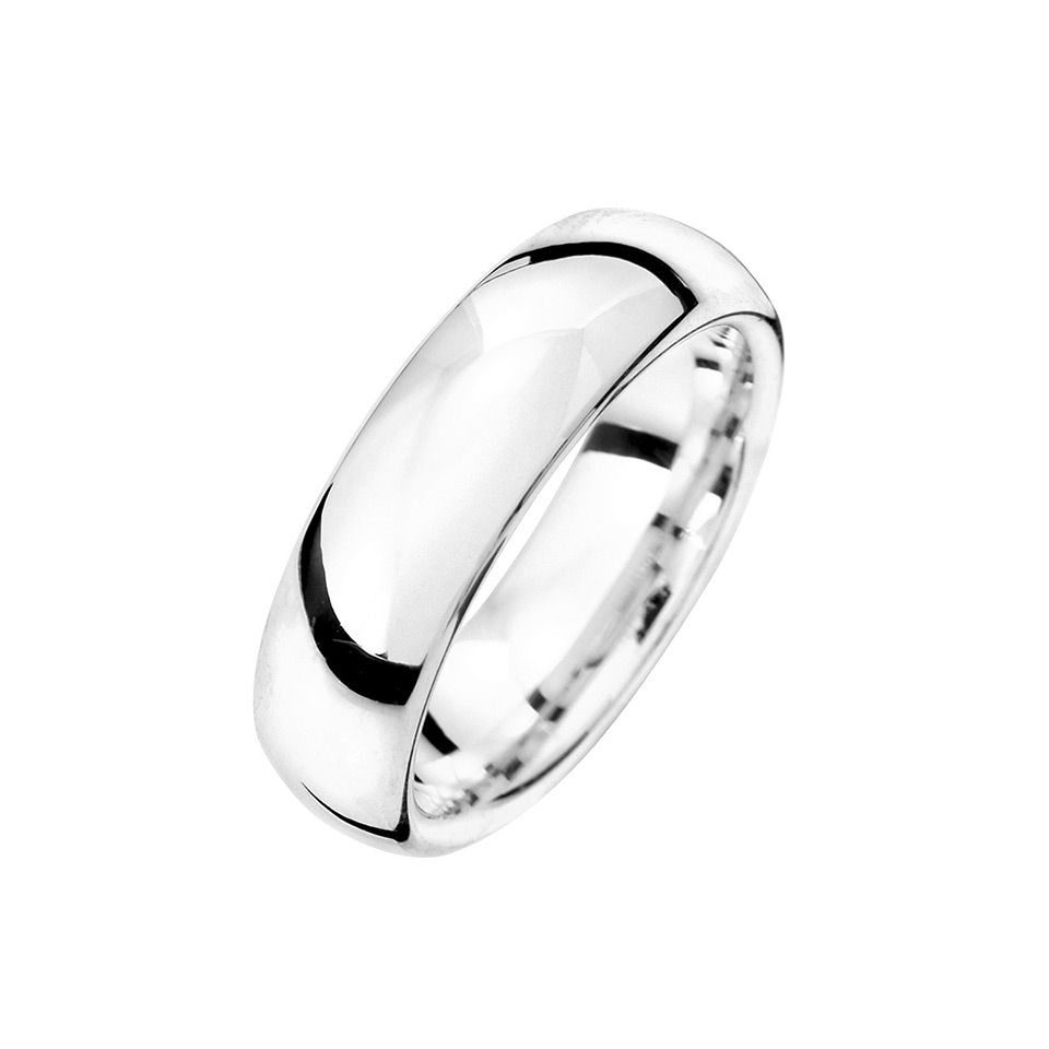 Förlovningsring i äkta silver 6mm, 57
