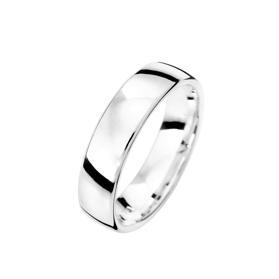 Förlovningsring i äkta silver 5mm, 51