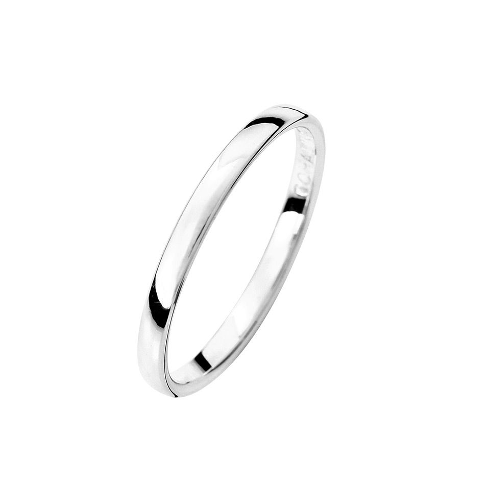 Förlovningsring i äkta silver 2mm, 50