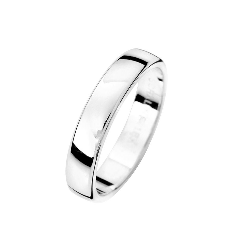 Förlovningsring i äkta silver 4mm, 45