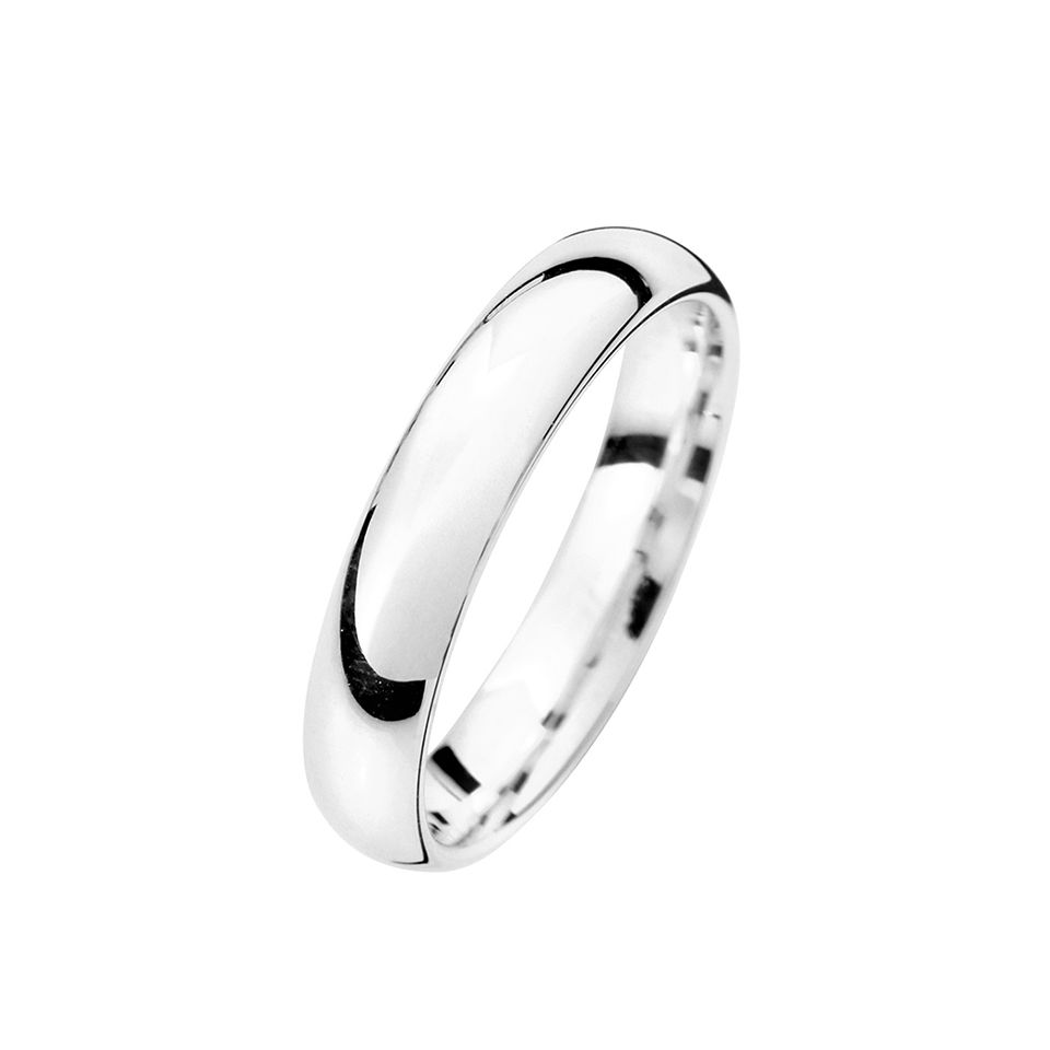 Förlovningsring i äkta silver 4mm, 45
