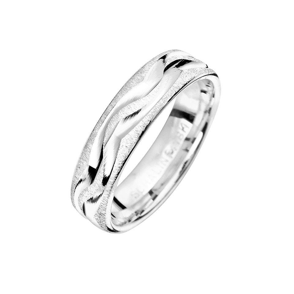 Förlovningsring i äkta silver 5mm, 64