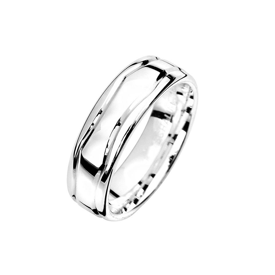 Förlovningsring i äkta silver 6mm, 61