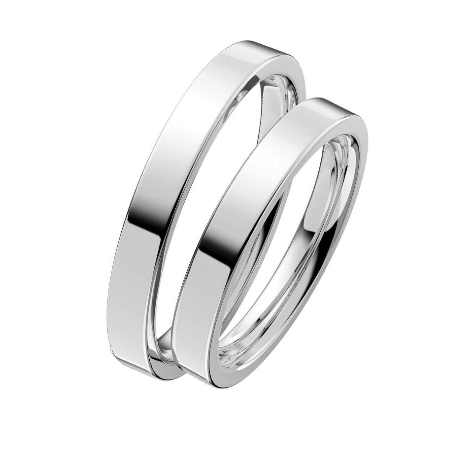 Förlovningsring i äkta silver 3mm, 71