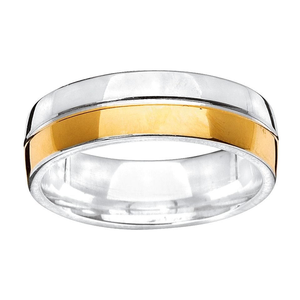 Ring i äkta silver och 18K guld, 17.0