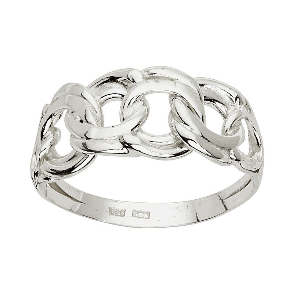 Ring i äkta silver, 18.5