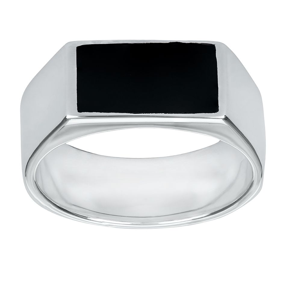 Ring i &auml;kta silver, 19.0