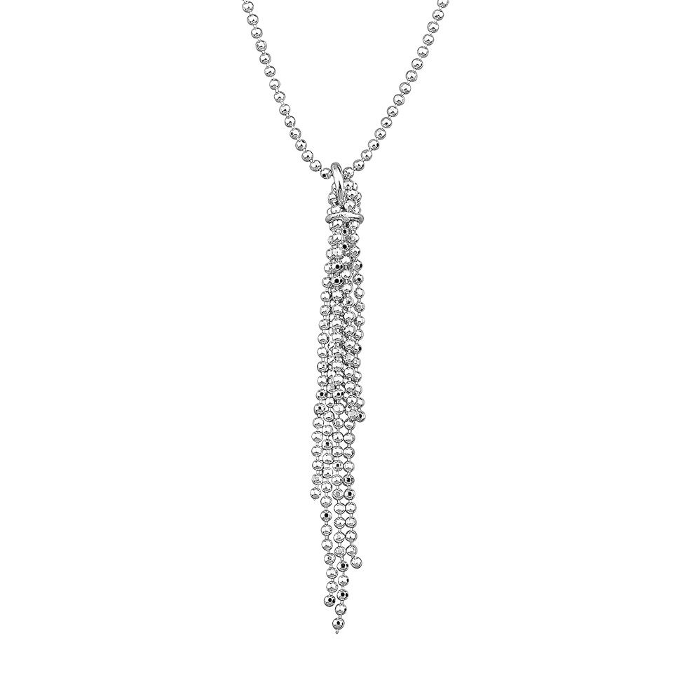 Halsband i &auml;kta silver