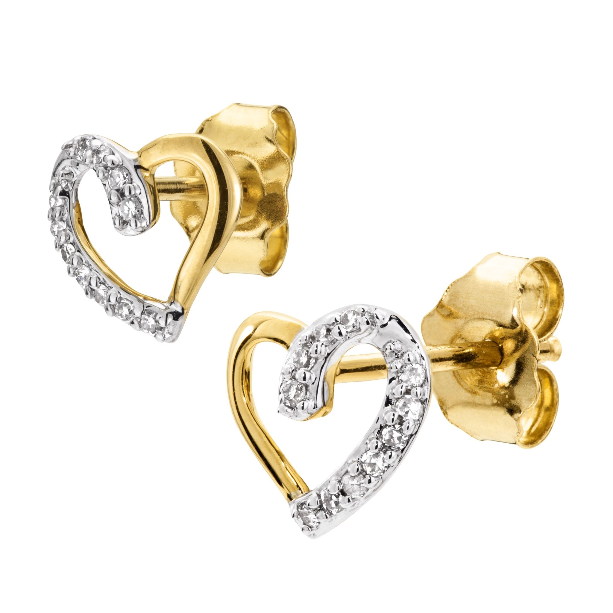 Diamantörhängen i 18K guld