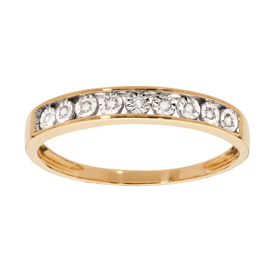 Diamantring i 18K guld, 20.0
