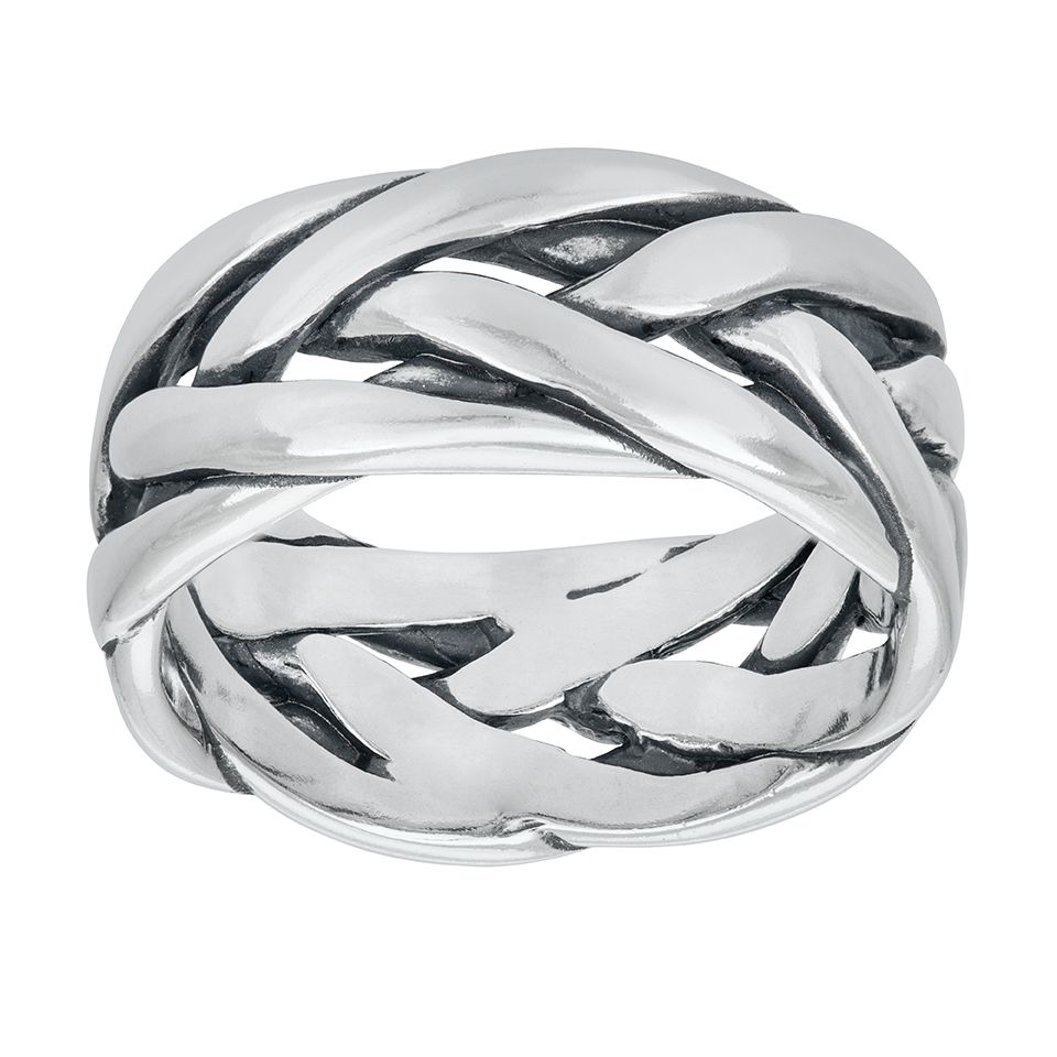 Ring i &auml;kta silver, 21.0