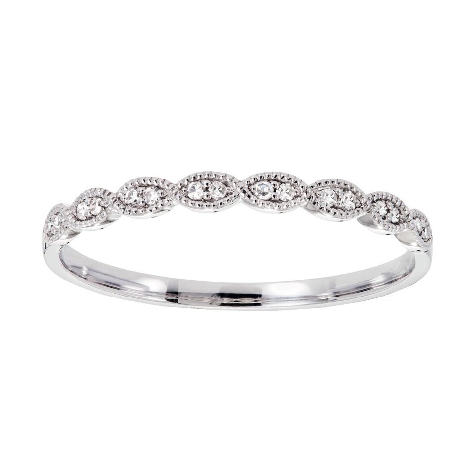Diamantring i 18K guld, 15.5