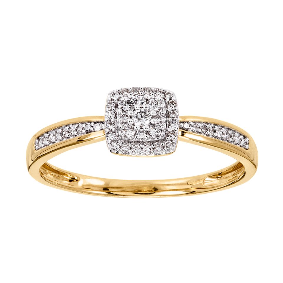 Diamantring i 18K guld, 20.0