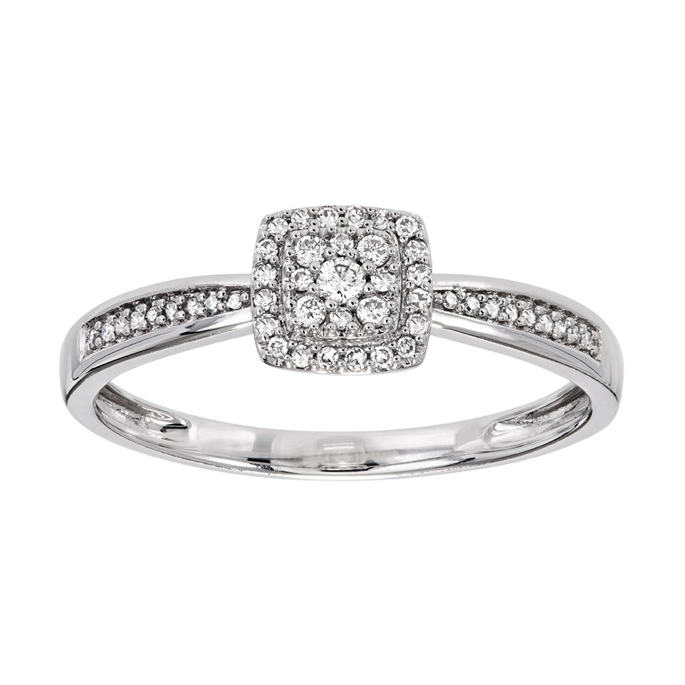 Diamantring i 18K guld, 20.0