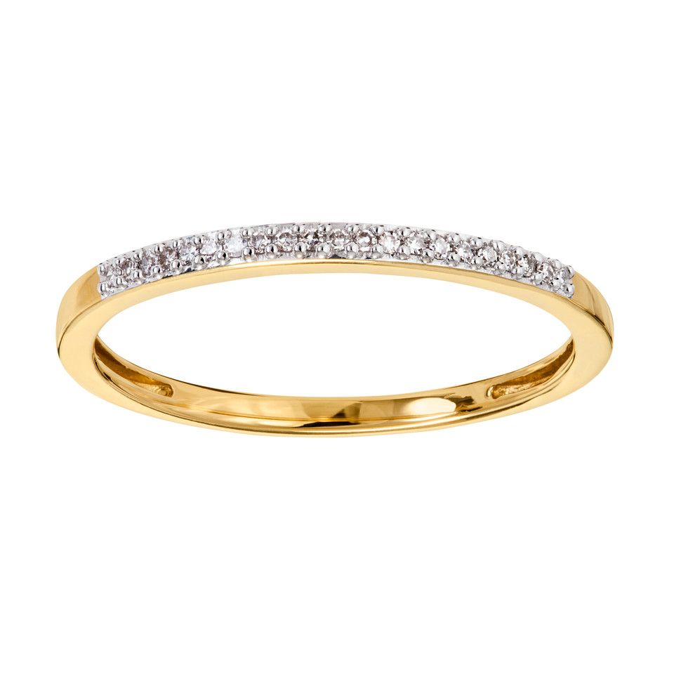 Diamantring i 18K guld, 19.0