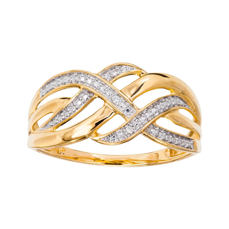 Diamantring i 18K guld, 20.0