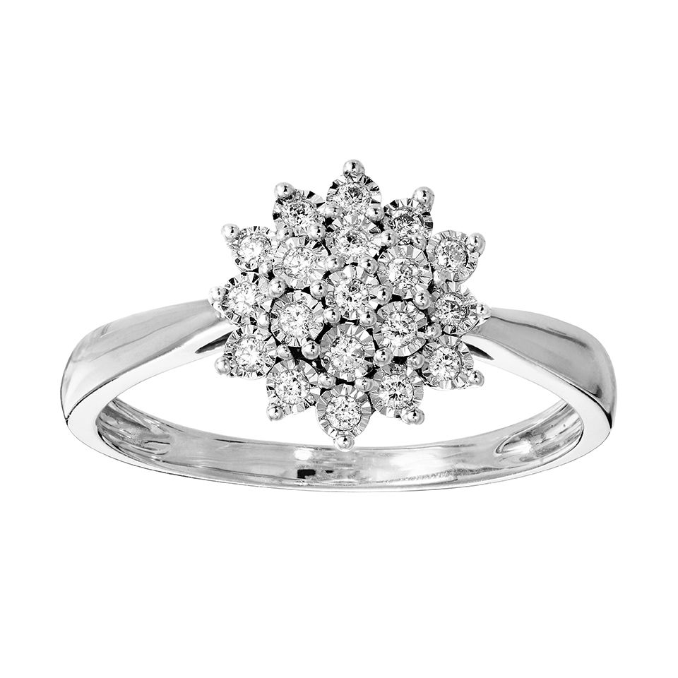 Diamantring i 18K guld, 20.0