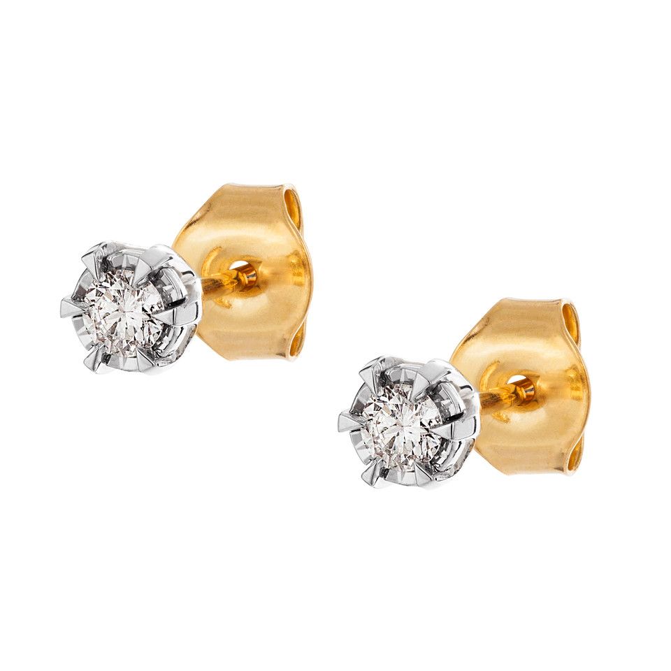 Diamantörhängen i 18K guld