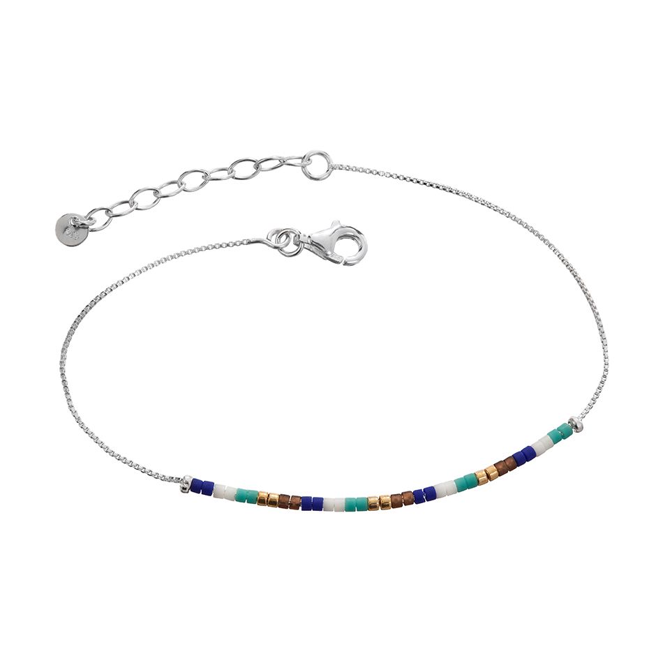 Armband i &auml;kta silver