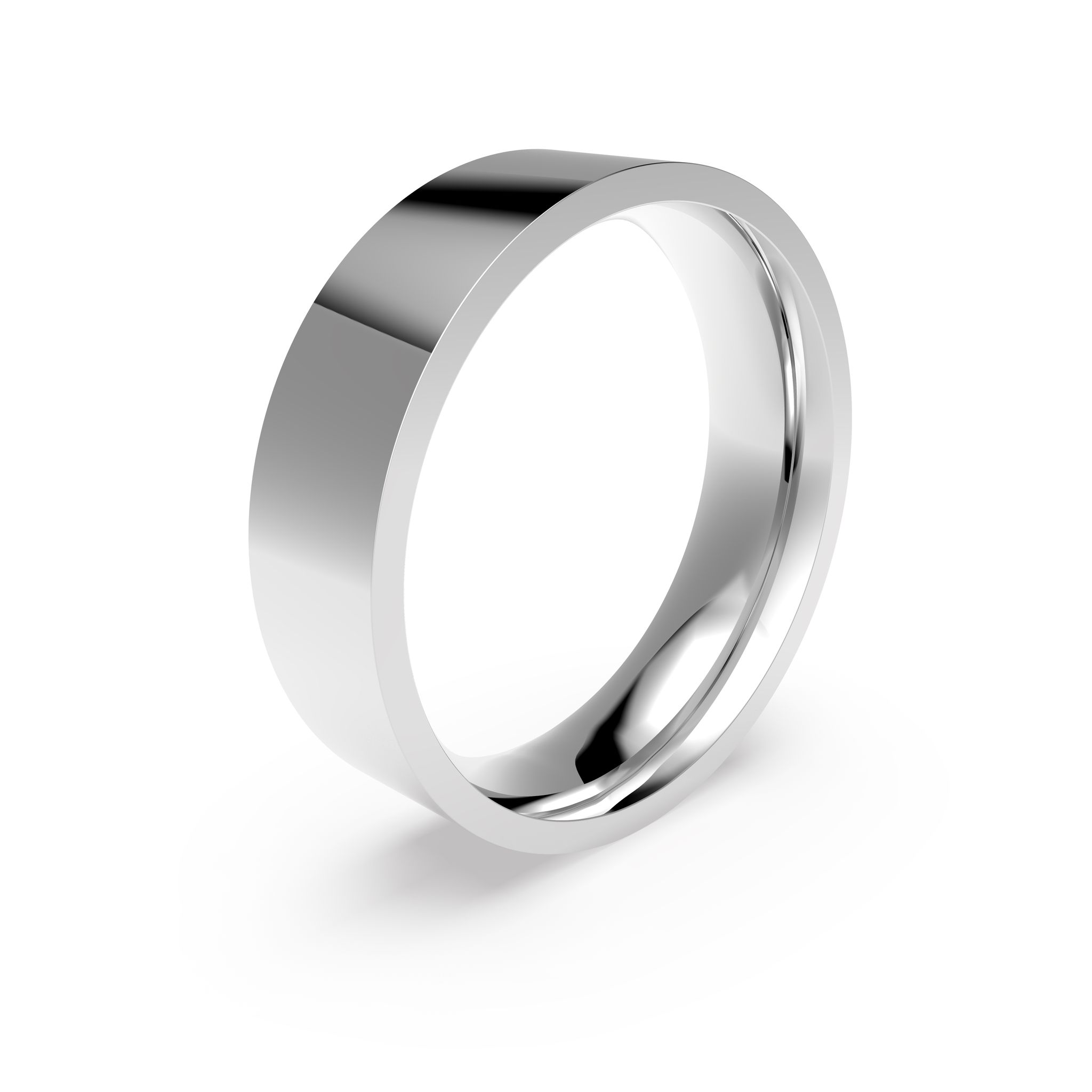 Förlovningsring i platina 6mm, 48