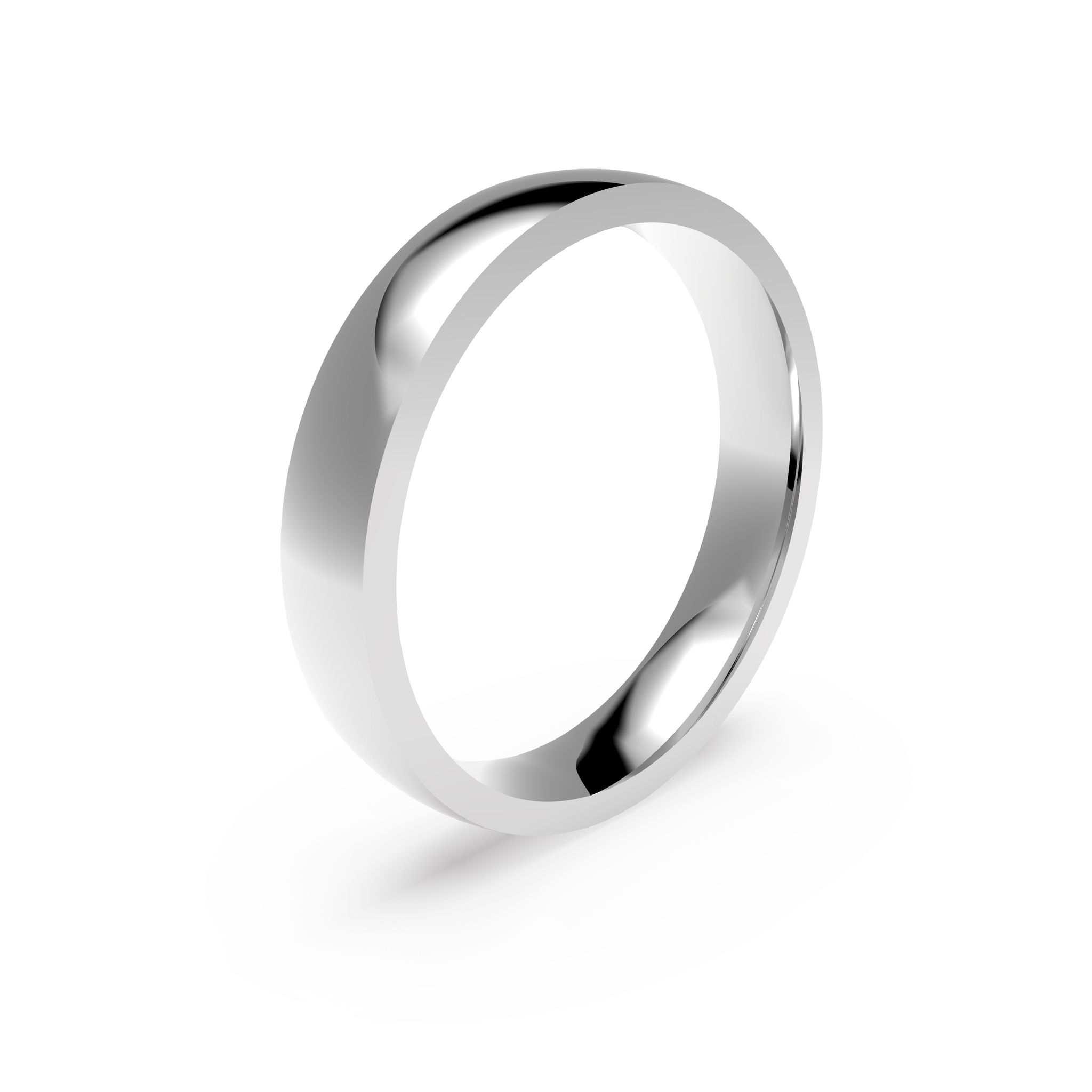 Förlovningsring i platina 4mm, 49