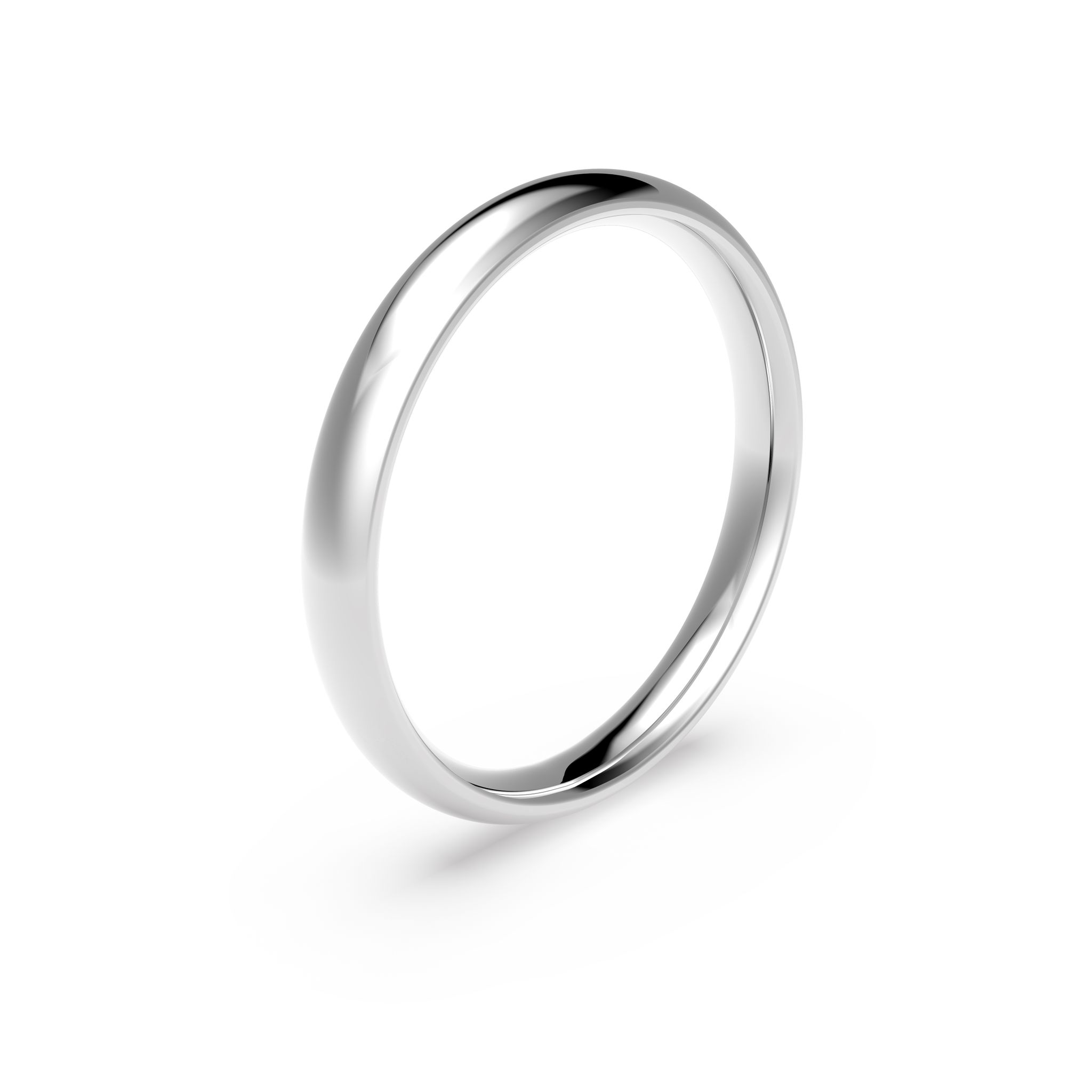 Förlovningsring i platina 3mm, 49