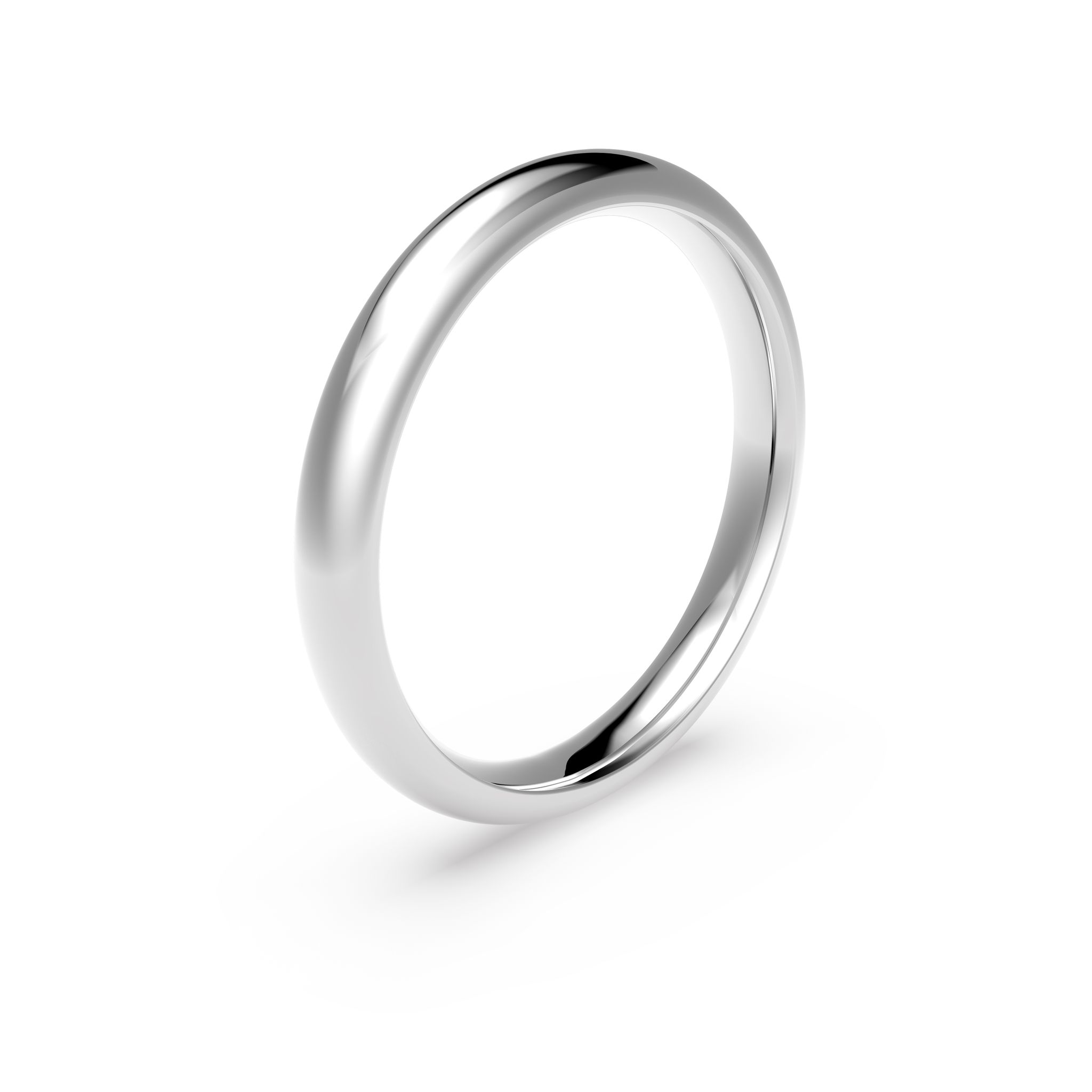 Förlovningsring i platina 3mm, 47, Förlovningsring - Guldfynd