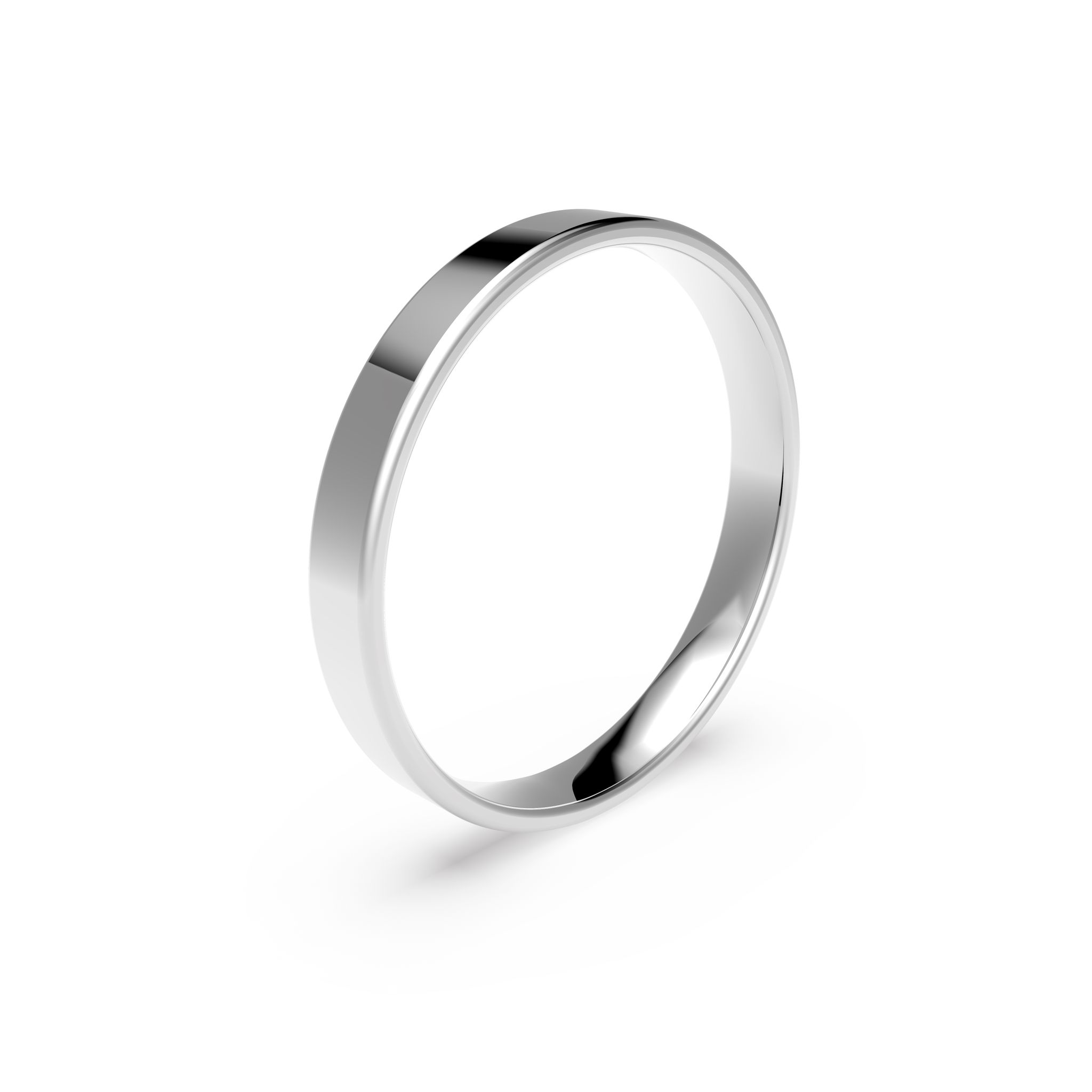 Förlovningsring i platina 3mm, 47