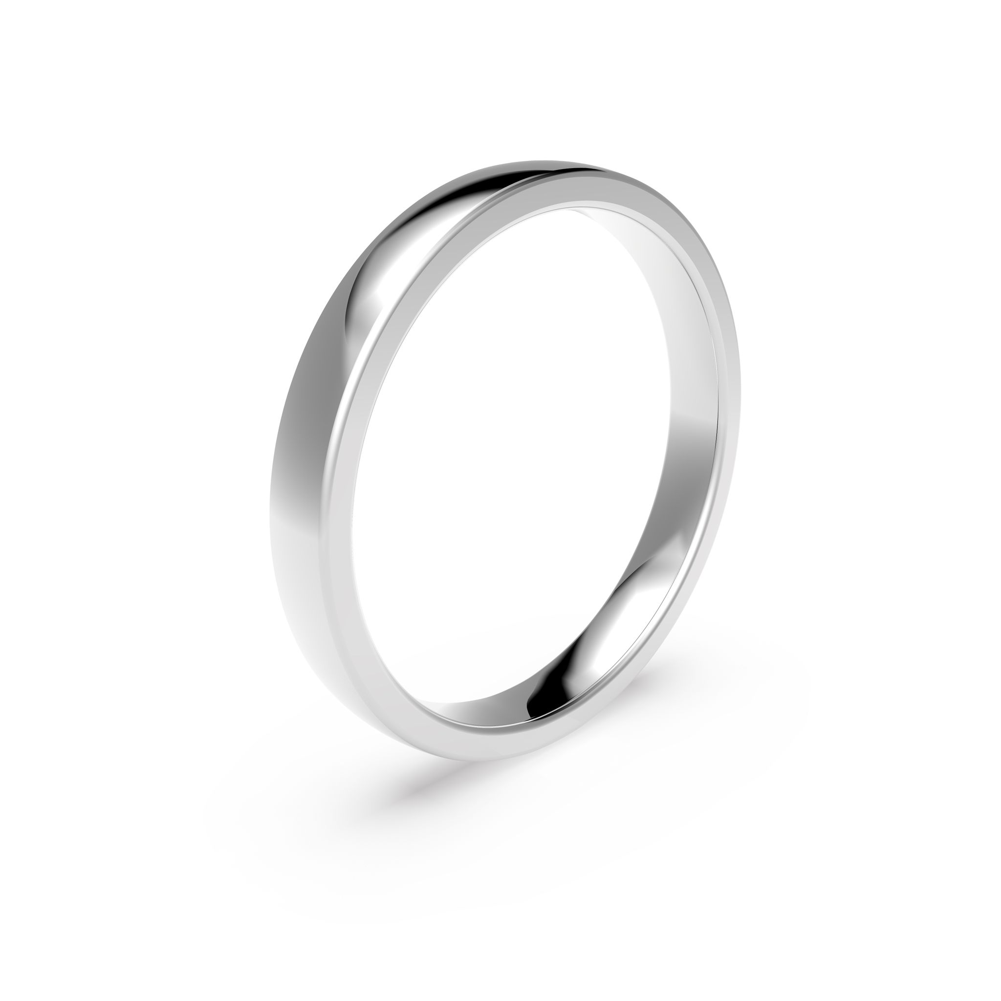 Förlovningsring i platina 3mm, 52