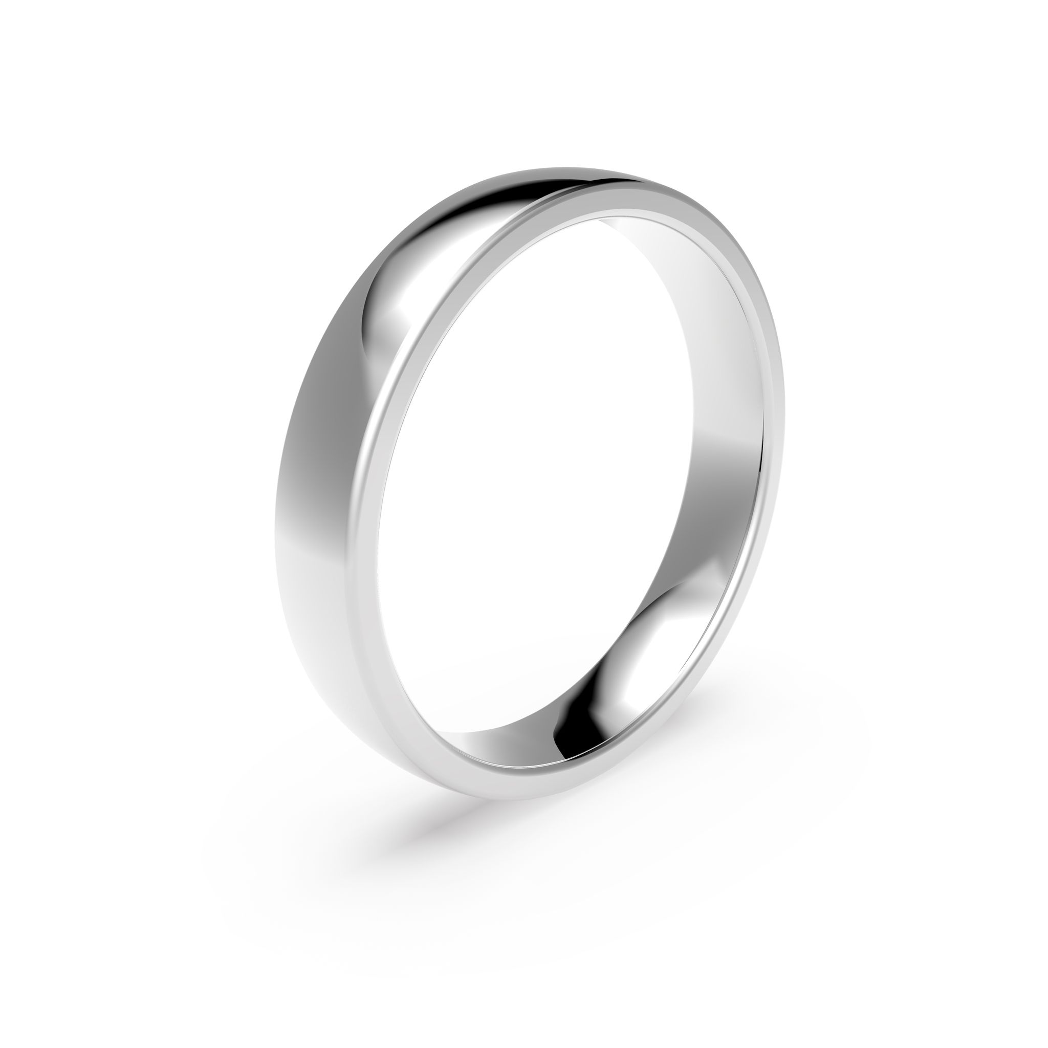 Förlovningsring i platina 4mm, 61