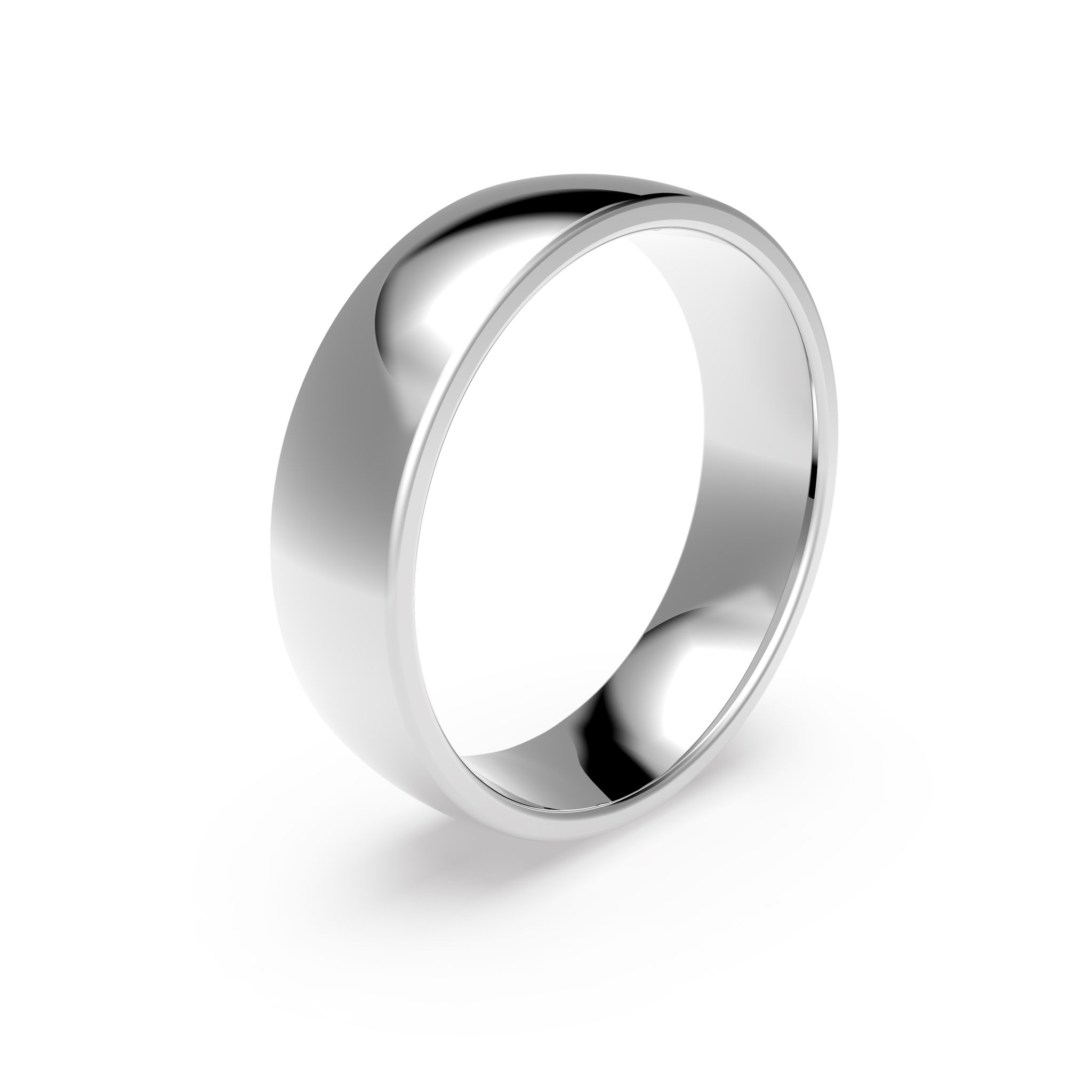 Förlovningsring i platina 6mm, 49