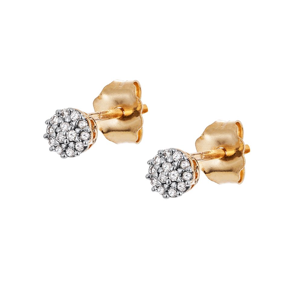 Diamantörhängen i 18K guld