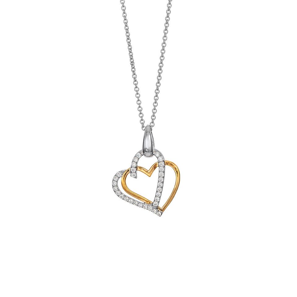 Halsband i &auml;kta silver