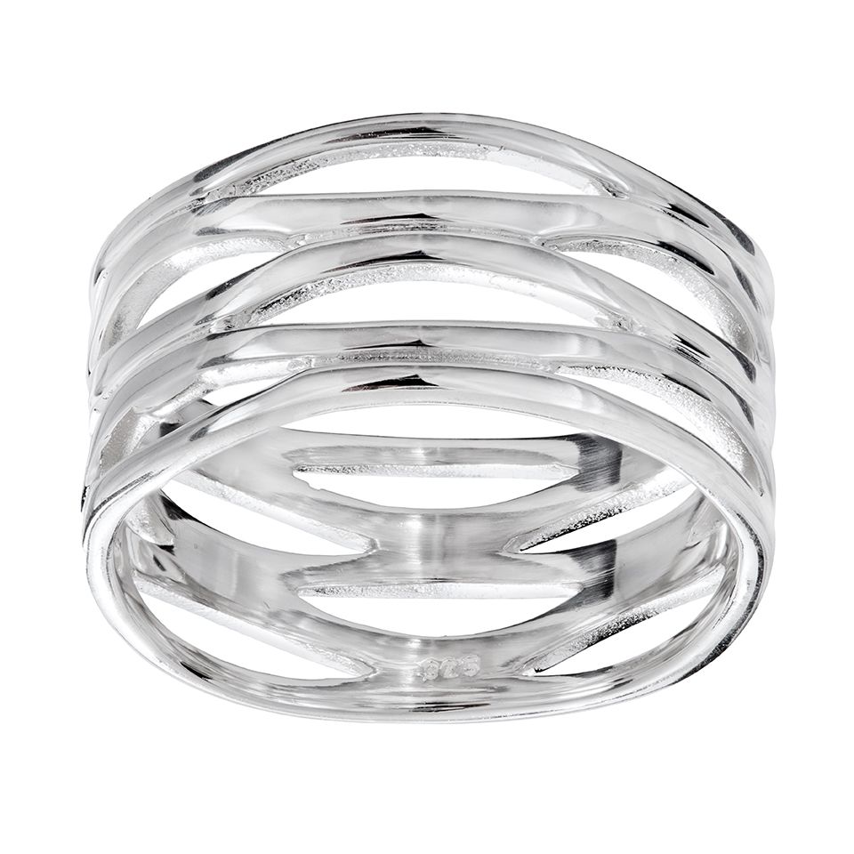 Ring i &auml;kta silver, 17.0