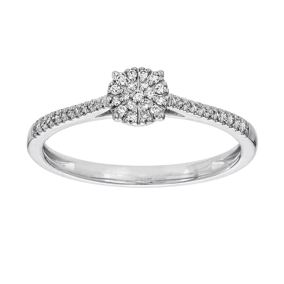 Diamantring i 18K guld, 19.0