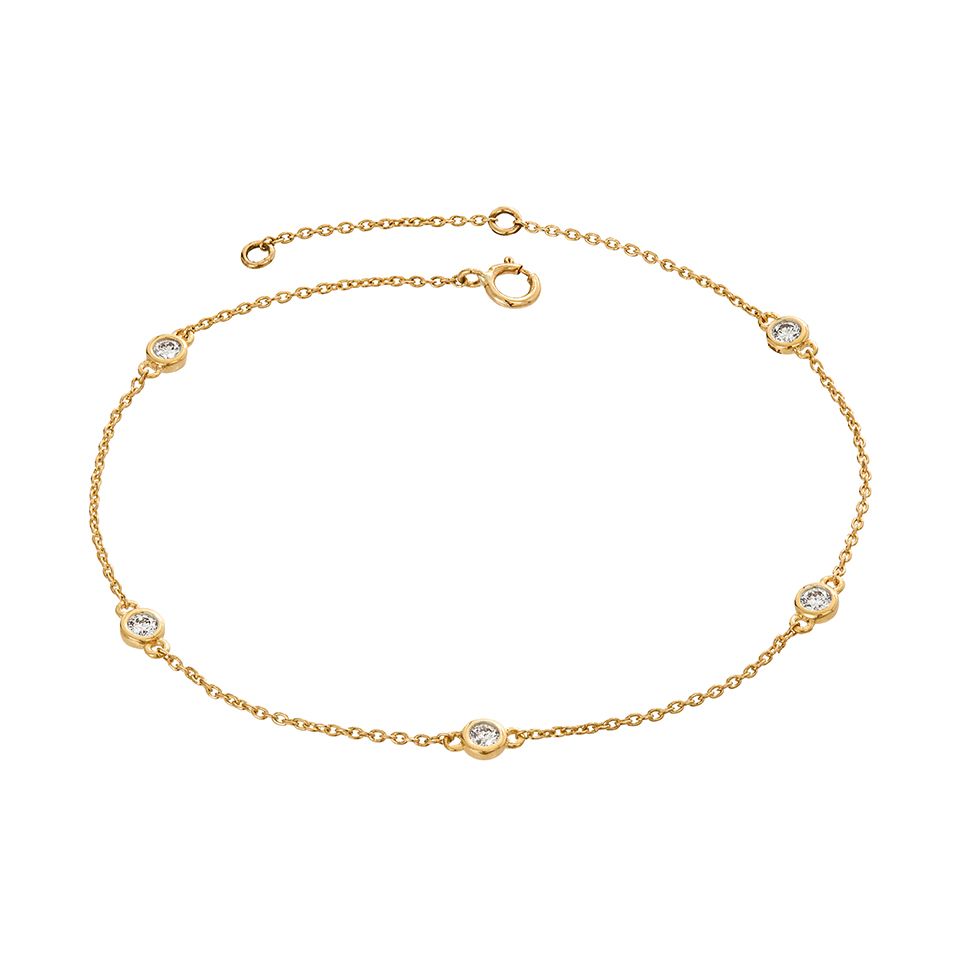 Diamantarmband i 18K guld - Guldfynd
