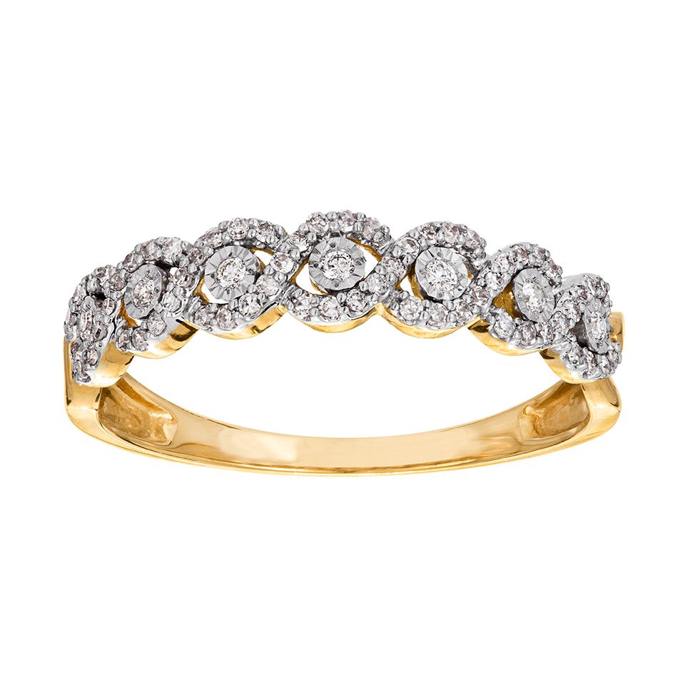 Diamantring i 18K guld, 18.0