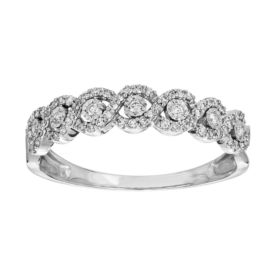 Diamantring i 18K guld, 15.0