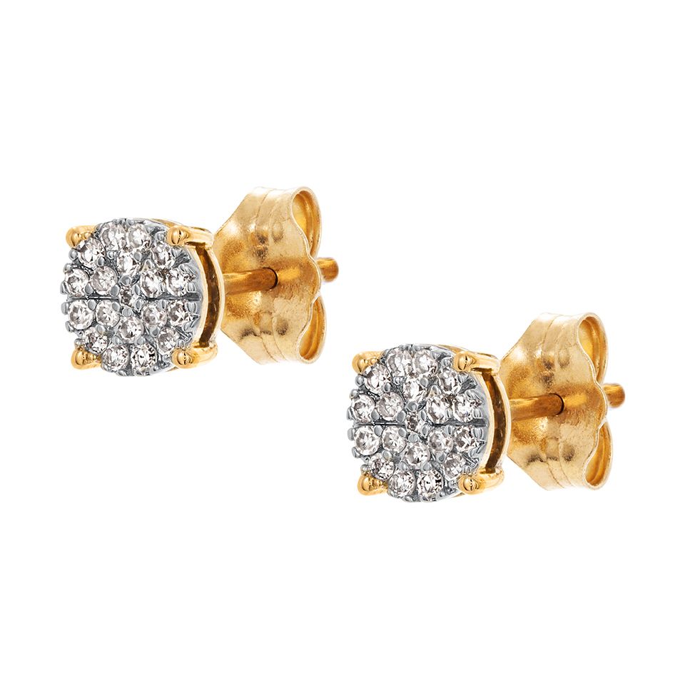Diamantörhängen i 18K guld