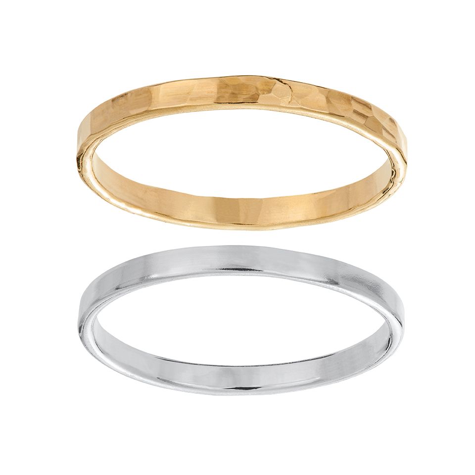 Ringar i &auml;kta silver, 17.0