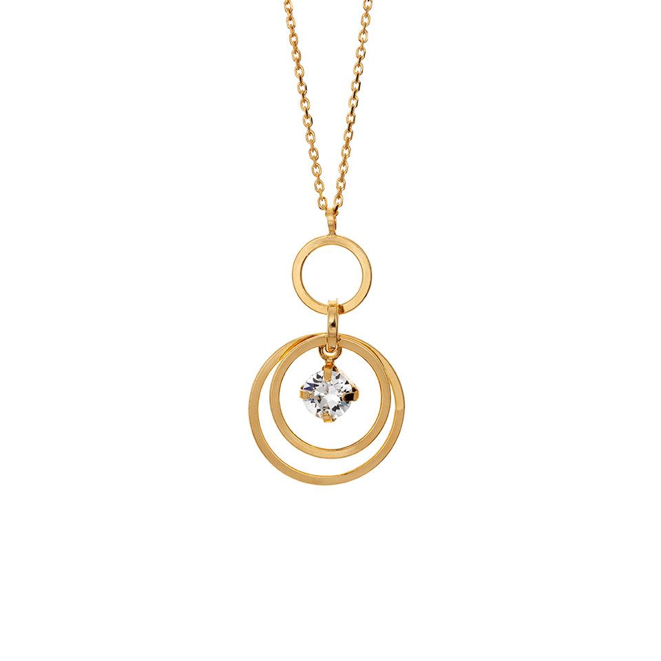 Halsband i &auml;kta silver