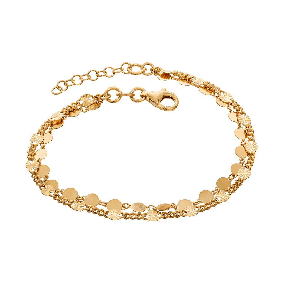 Armband i f&ouml;rgyllt &auml;kta silver